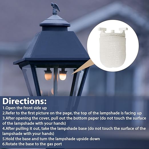 3 Pcs Gas Light Preformed Mantle Gas Lamp Mantles Gaslight Mantles Pre Formed Gas Light Mantel for