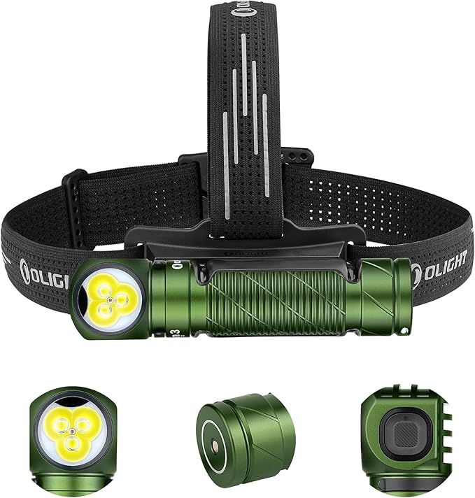 OLIGHT Perun 3 Rechargeable Headlamp Flashlight, 3000 Lumens LED Headlight with Red Light