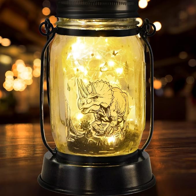kyoryuger Dinosaur Gifts for Women/Men Triceratops Lovers Solar Lantern Mom Birthday, Mothers Day