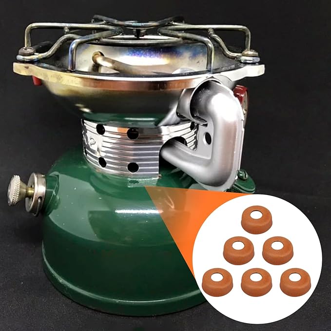 Lantern Accessories - 6 Pcs Leather Pump Cups for Coleman Gas Lantern 220 200 242 425 413 236 237