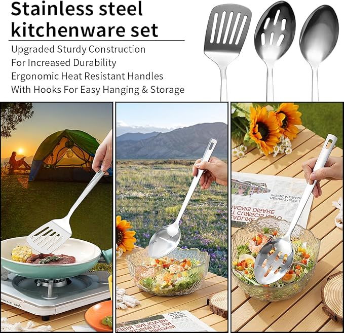 Berglander Camping Essentials, Camping Cooking Utensils Set, Camping Accessories Gear Must Haves