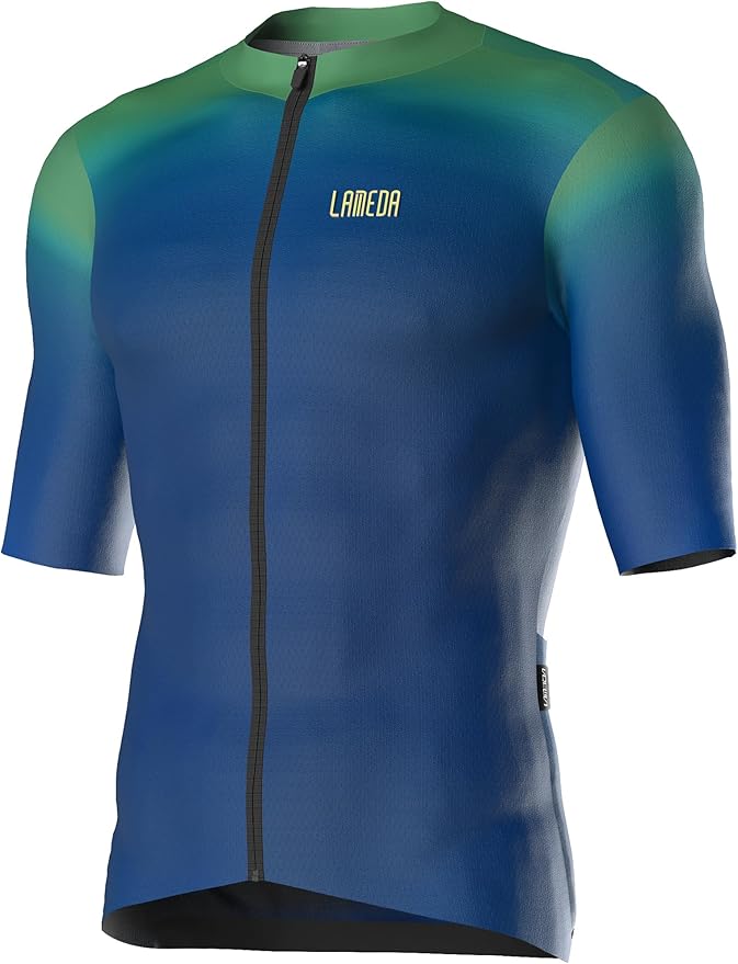 LAMEDA Men's Cycling Jersey Breathable Lightweight Bike Jersey Short Sleeve Quick Dry Moisture
