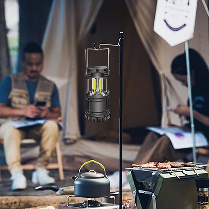 EXTRASTAR 2 Pack LED Battery Operated Lights, Portable Survival Battery Powered Lamp, Waterproof