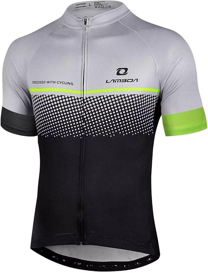 LAMEDA Men's Cycling Jersey Breathable Lightweight Bike Jersey Short Sleeve Quick Dry Moisture