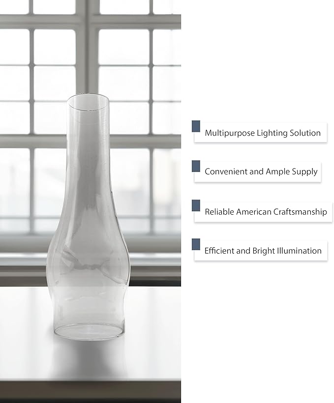 Light of Mine - 3" x 10" Slim Oil Lamp Replacement Chimney (3" x 10")