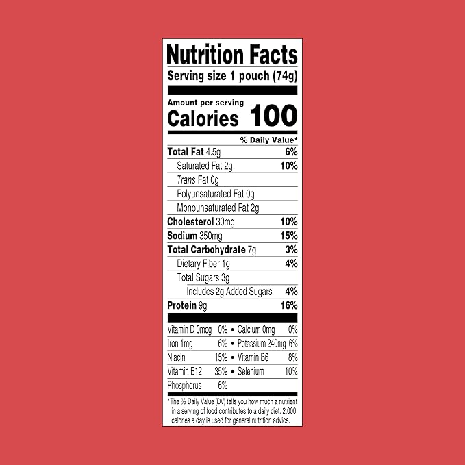 StarKist Beef Creations Sloppy Joe, 2.6 oz Pouch, 12 pack