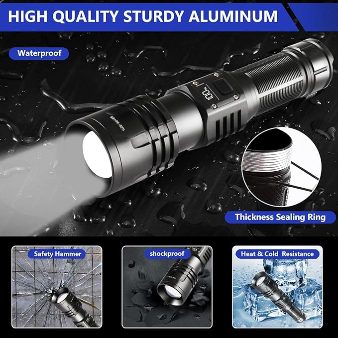 Rechargeable LED Flashlights 10000.00 High Lumens,?Ÿ�?ŸŽ?Ÿ�?Ÿ“ ?��?�ž?�° High Powered Waterproof