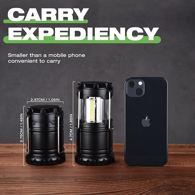 Lantern Collapsible Camping Light, Battery Operated Lanterns LED Super Bright for Power Outages