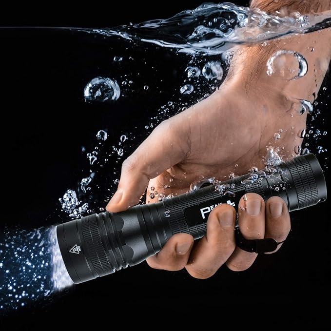 PeakPlus High Powered LED Flashlight LFX2000, Brightest High Lumen Light with 5 Modes, Zoomable and