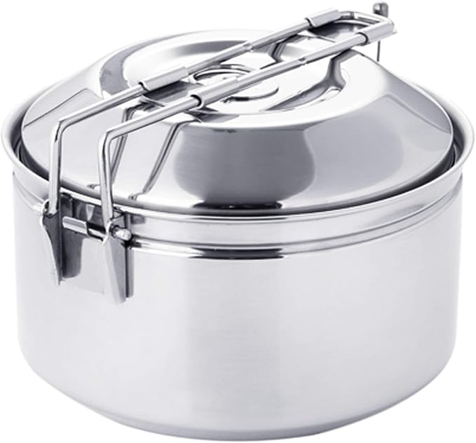 Fire-Maple Antarcti 1.0 Liter Stainless Steel Camping Bowls with Locking Lid, Camping Cook Pot