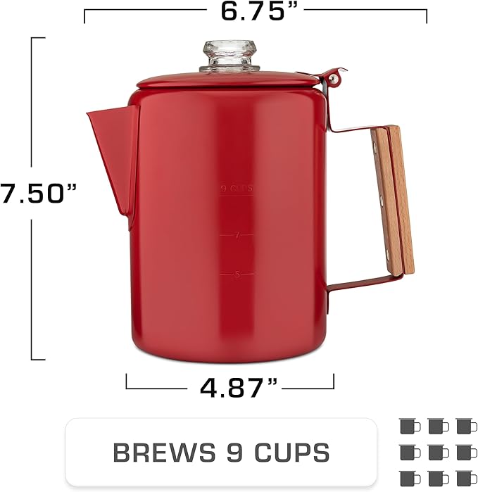 COLETTI Bozeman Camping Coffee Pot — Camping Coffee Makers, Coffee Percolator – America's Sleekest
