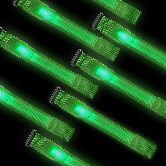 8 Pack LED Bracelets Light Up Wristbands,Glow Flashing Wristbands Glow in The Dark Party Supplies