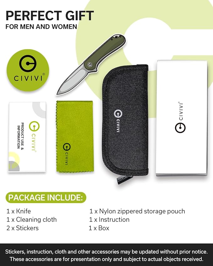CIVIVI Folding Pocket Knife- Elementum Flipper Knife with 2.96'' D2 Blade Lexan Handle, Ideal for