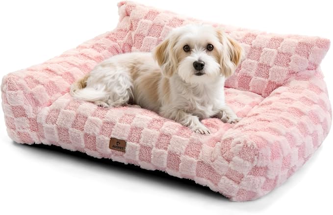 Cat Bed Cat Couch for Puppy and Kitten, Fluffy Dog Bed Medium Dogs Couch, Supportive Cats Sofa for