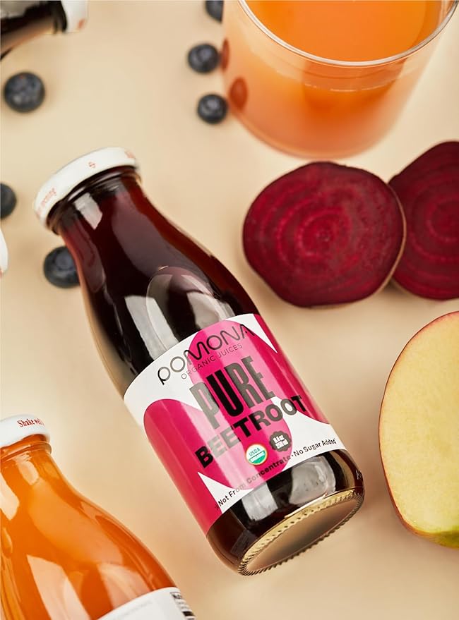 Pomona Organic Cold Pressed Beet Juice, Non-GMO, No Sugar, Gluten Free, Kosher, Preservative Free