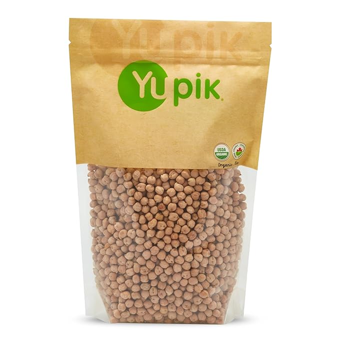 Yupik Organic Raw Chickpeas, Garbanzo Beans, 2.2 lb (35.2 oz), Non-GMO, Vegan, Gluten-Free, Kosher