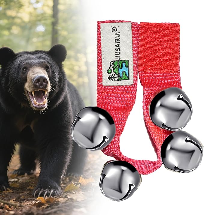 Outdoor Bear Bells for Hiking Safety: Bear Horn to Scare Bears Deterrent Devices for Dogs Biking