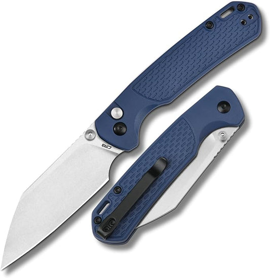 CJRB Pyrite-Light Pocket Knife, Folding Knife with 3.34'' AR-RPM9 Steel Blade EDC Knife with Pocket