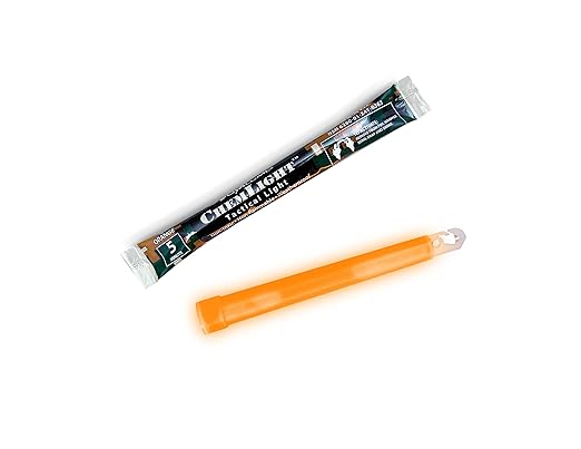 Cyalume ChemLight Light Stick, Military Grade, 5 Minutes Duration, 6 Inches, 10 Pack