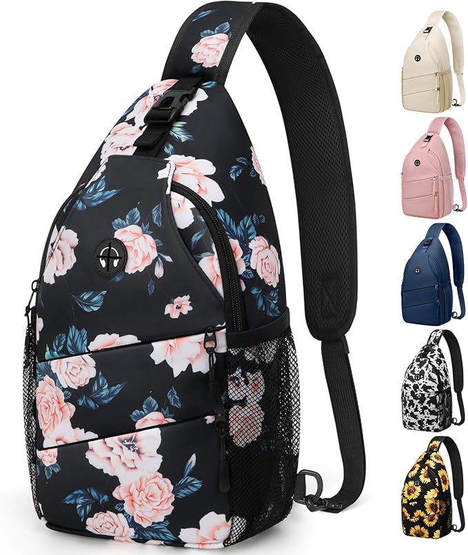 Crossbody Bags for Women Men Trendy Sling Bag Bakpack Casual Chest Bag with Convertible Shoulder