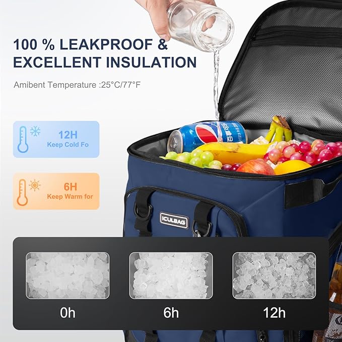 Beach Cooler Backpack for Men 36cans Insulated Backpack Cooler Lunch Bag for Women Camping Hiking