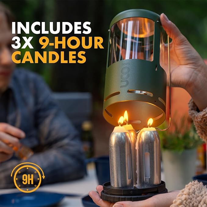 UCO Candlelier Candle Lantern, Candle Lanterns for Real Candles, Perfect Outdoor Gear for Camping