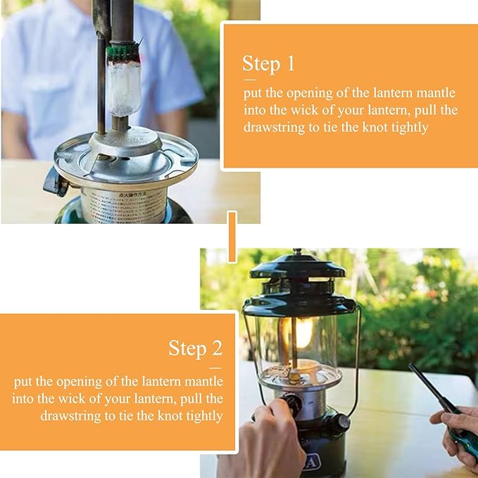 Propane Lantern Mantles, U Shape Mantles for Propane Lantern Gas Lamp Mantles Gas Lantern Mantles