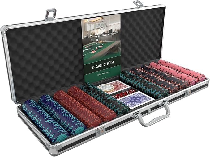 Bullets Poker Set ??Complete Chip Set with Case, Playing Cards, Dices, and Travel Case