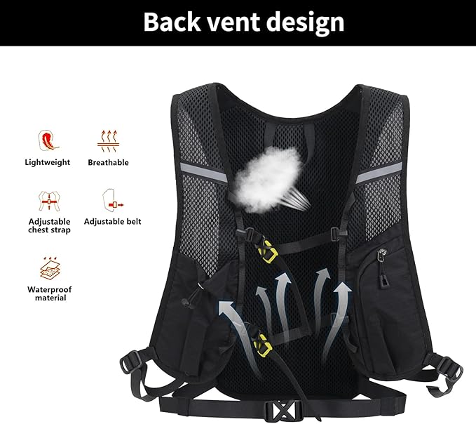 15L Small Hiking Backpack Lightweight Hydration Backpack for Men Women, Warterproof Hiking Daypack