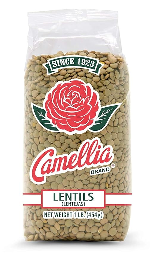 Camellia Brand Dried Lentils ??Premium Non-GMO Dry Lentils Peas, High Protein Plant-Based Food for