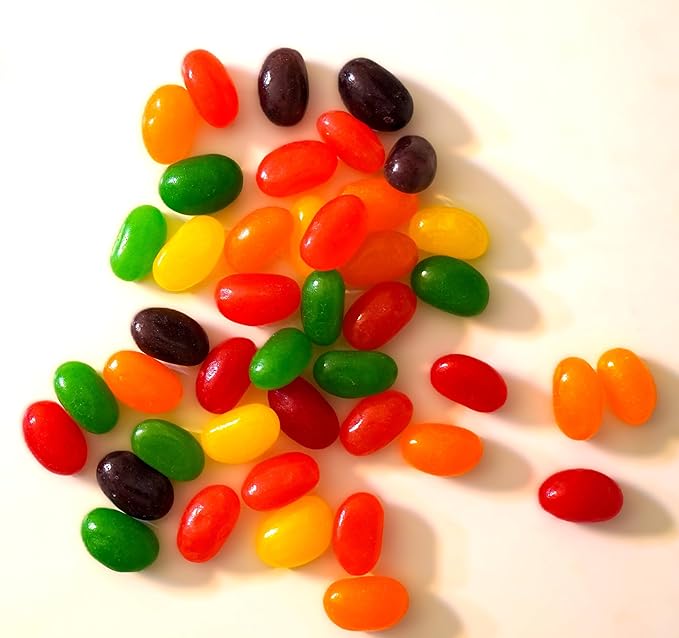 Jumbo Extra Large Fresh Chewy Fruit Flavored Jelly Beans - 1.5 lbs Fresh Bulk Assortment of Cherry