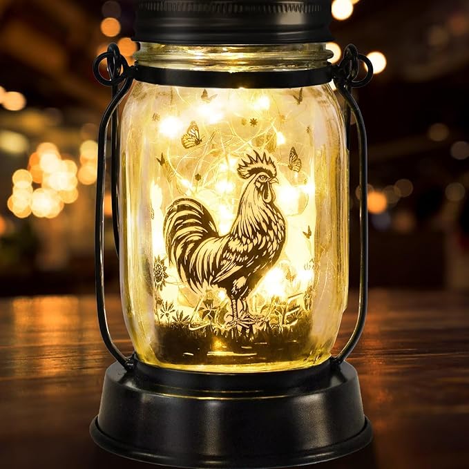 kyoryuger Chicken Gifts for Women/Men Cock Lovers Solar Lantern Mom Birthday, Mothers Day, Solar
