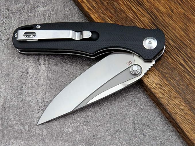 Eafengrow EF967 Pocket Folding Knife G10 Handle D2 Blade EDC Tactical Knife for Outdoor Camping