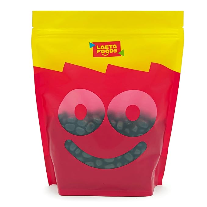 Black Licorice Jelly Beans Candy | 2 Lb Bag | Black Jelly Beans Bulk | Old School Candy for