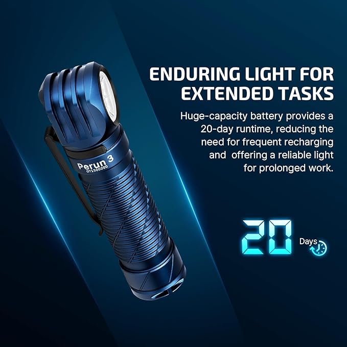 OLIGHT Perun 3 Rechargeable Headlamp Flashlight, 3000 Lumens LED Headlight with Red Light