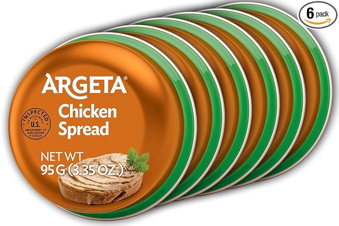 Argeta Pate Spread, Chicken, 3.35oz (6 PACK)