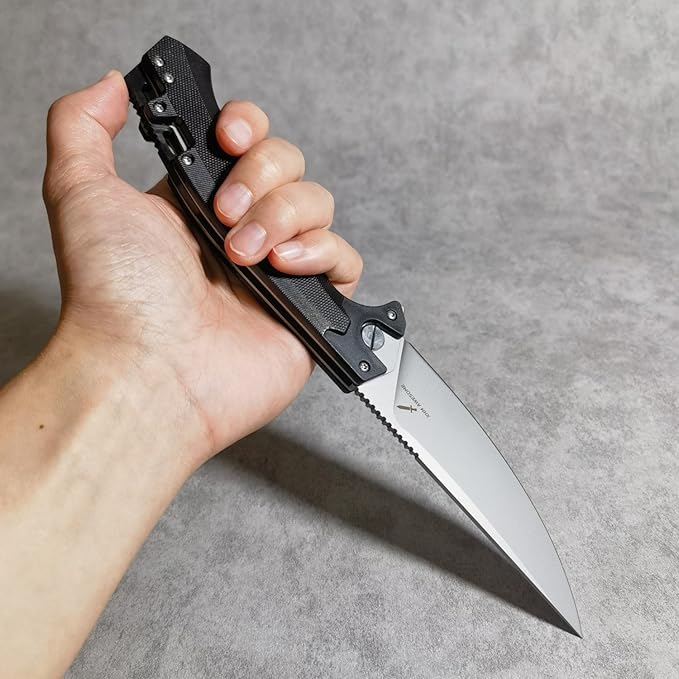 10 Inches Tactical Folding Knife - Multi-Functional Survival Knife for Camping, Hunting, Fishing