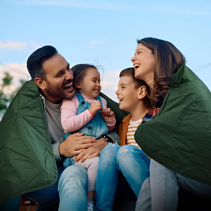 Outdoor Waterproof Blanket, Foldable Fleece Stadium Blanket for Outdoor Sports Event, Camping, Car