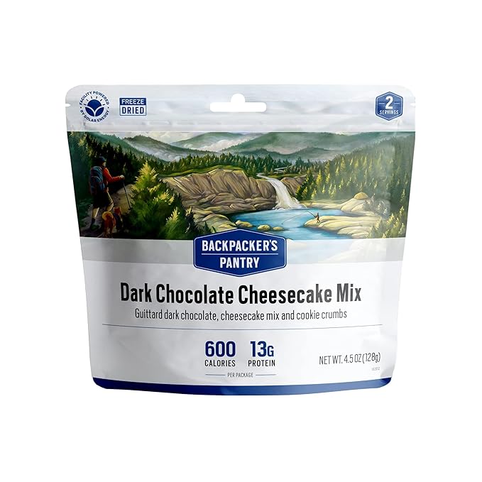 Backpacker's Pantry Dark Chocolate Cheesecake Mix - Freeze Dried Backpacking & Camping Food