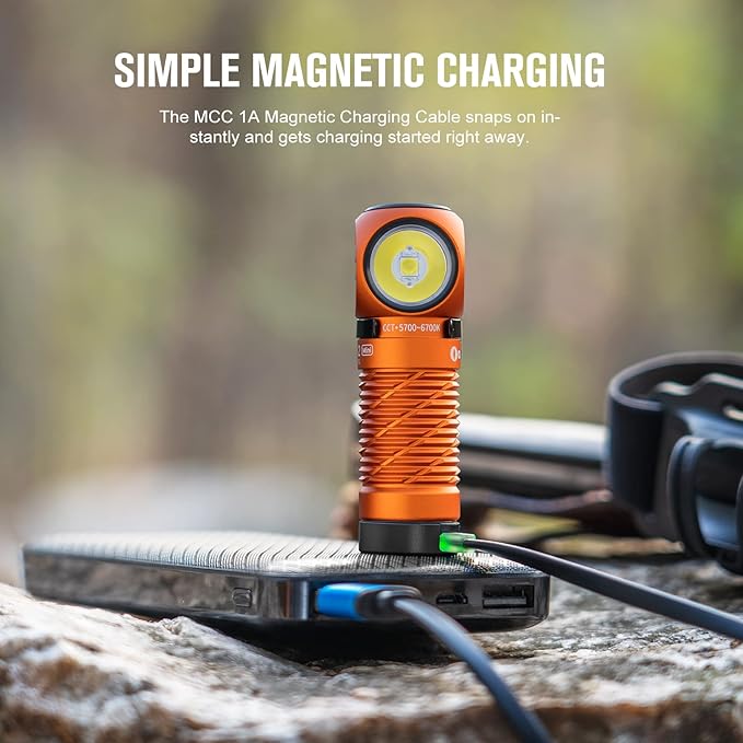 OLIGHT Perun 2 Mini Headlamp 1100 Lumens LED Head Flashlight, Rechargeable Headlight with Red Light