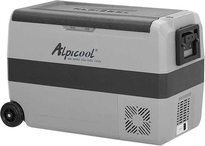 Alpicool T50 Dual Temperature Control 12 Volt Refrigerator 53 Quart Portable Car Fridge Freezer