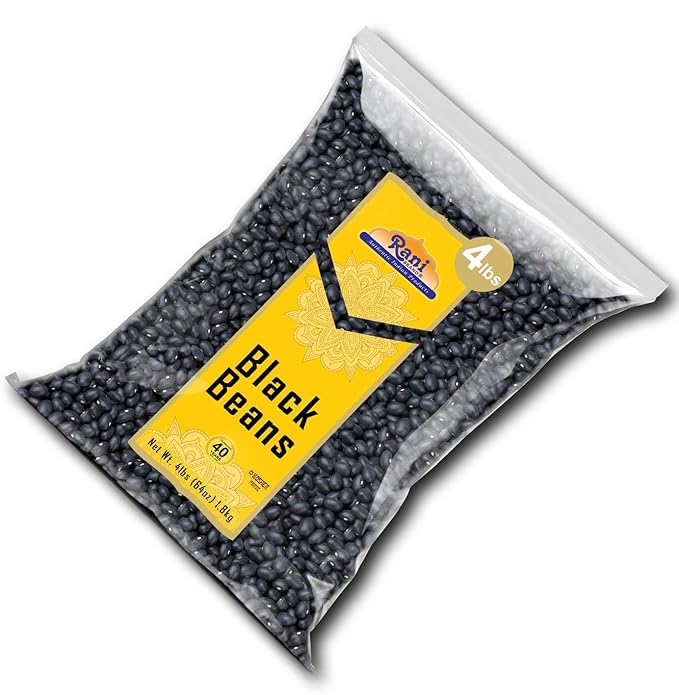 Rani Black Beans (Thull Rajma) 64oz (4lbs) 1.81kg Bulk ~ All Natural | Vegan | Gluten Friendly |
