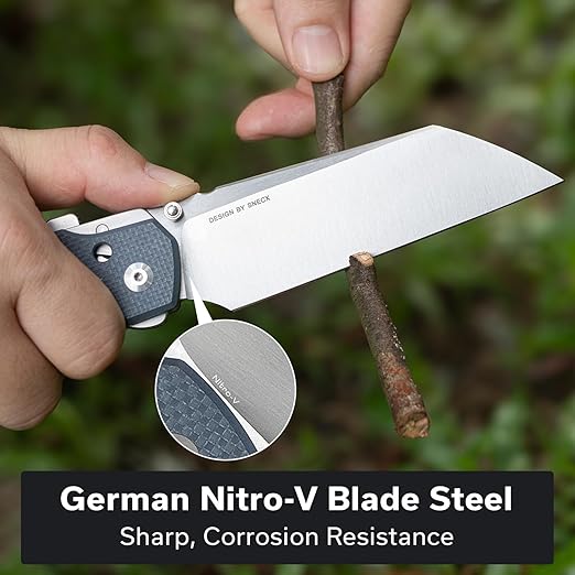 CIVIVI Buster FG Large Pocket Knife for EDC, Superlock Folding Knife for Men Women with 4.2"