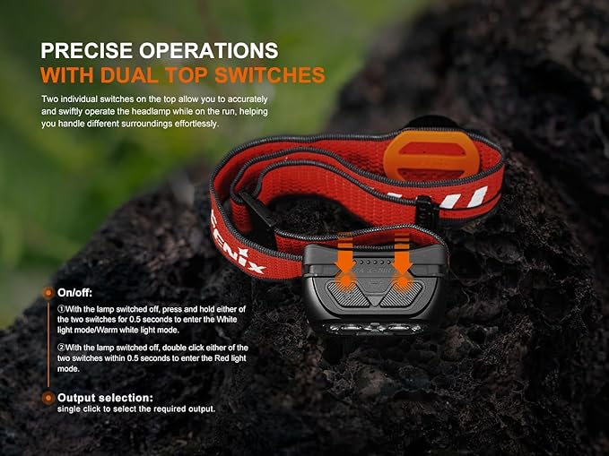 Fenix HL18R-T V2 USB Rechargeable 800 Lumen LED Jogging/Trail Running headlamp with EdisonBright