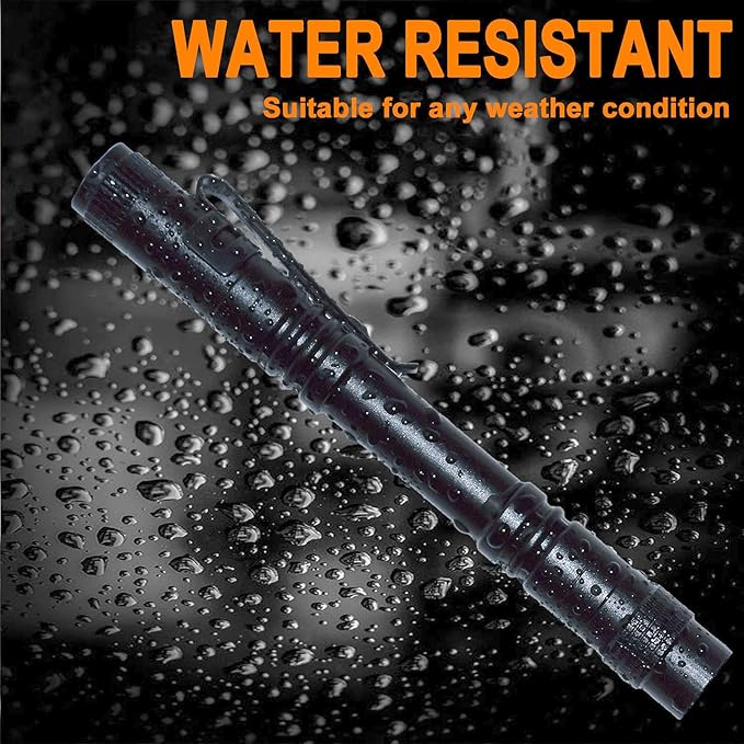 Beieverluck 10 Pack Small Mini Flashlights, Pocket Flashlight Penlight with Clip, Tactical Pen