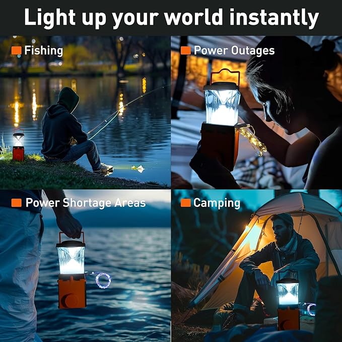 Environmentally Conscious Lighting, Saltwater Camping Lantern - Survival & Emergency Outdoor Ligh