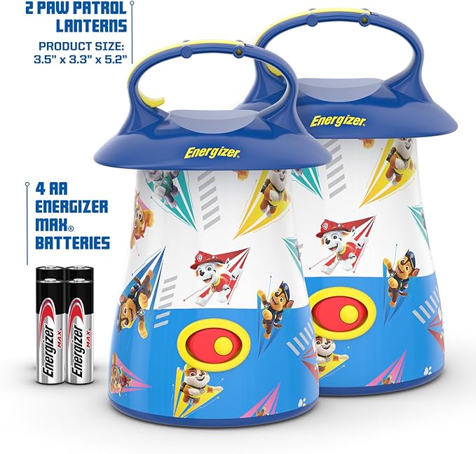 Energizer PAW Patrol Lanterns (2-Pack), Paw Patrol Toys for Boys and Girls, Great Lightweight LED