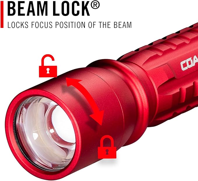 Coast XP11R 2600 Lumen USB-C Rechargeable LED Flashlight with Slide Focus®?¯and Pure Beam® Focusing