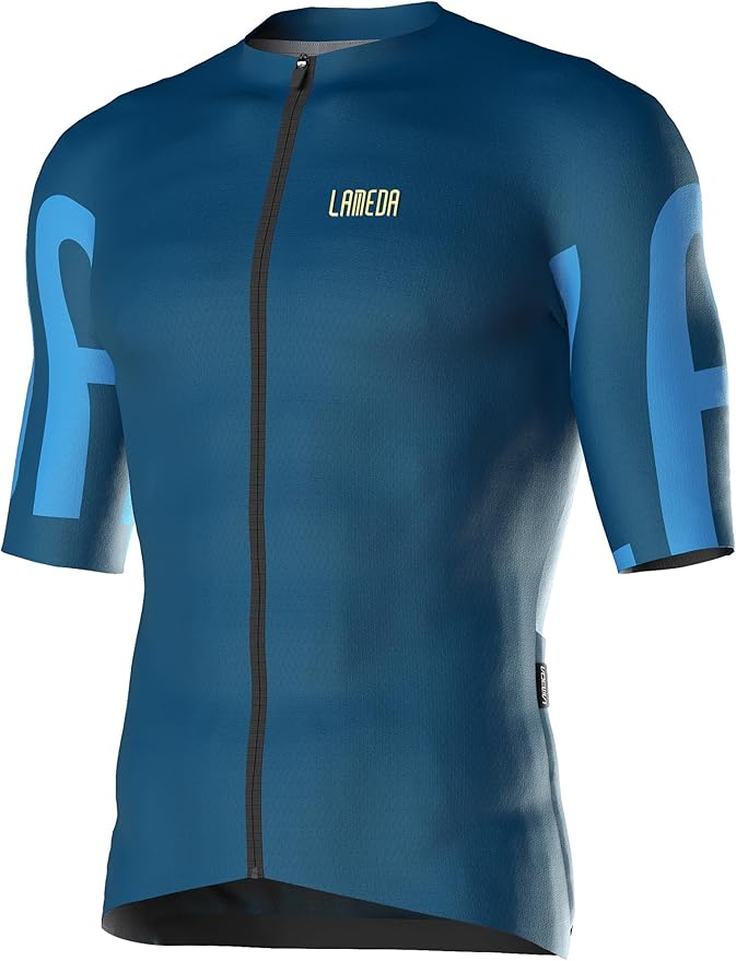 LAMEDA Men's Cycling Jersey Breathable Lightweight Bike Jersey Short Sleeve Quick Dry Moisture