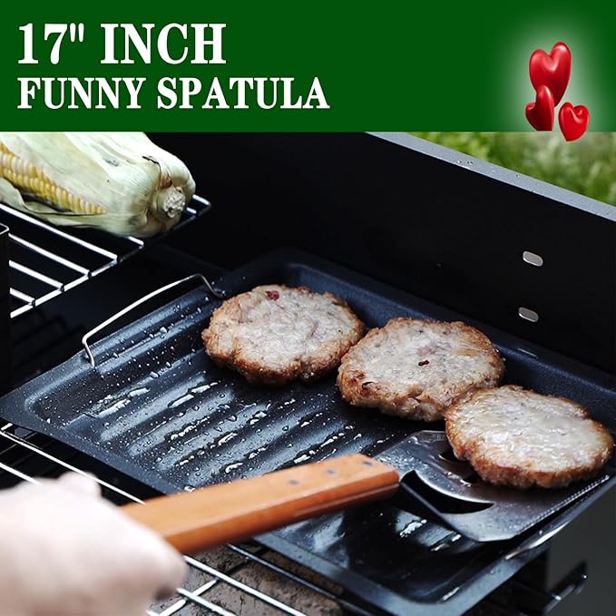 BBQ Gift for Men Dad Husband, Fathers Day Birthday Gifts, 7 in 1 Grill Spatula, Fun BBQ